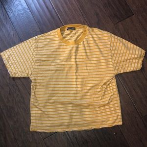 Yellow Striped Brandy Melville Shirt
